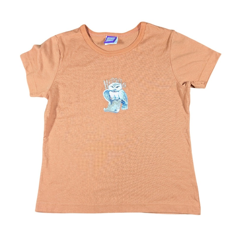 Harry Potter Women's Large T-Shirt Orange Hedwig Owl 2001 Vintage Canada